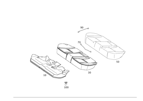 Rear Cushion for 2014 Mercedes-Benz GLK250 #0