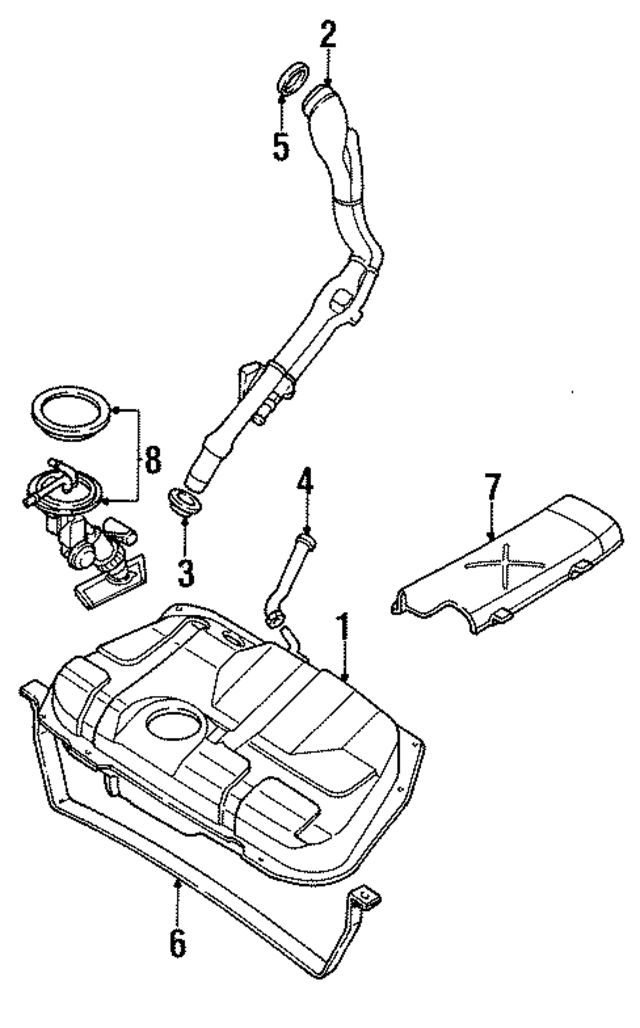 F5RZ9092B - : Fuel Tank Strap for Ford Image