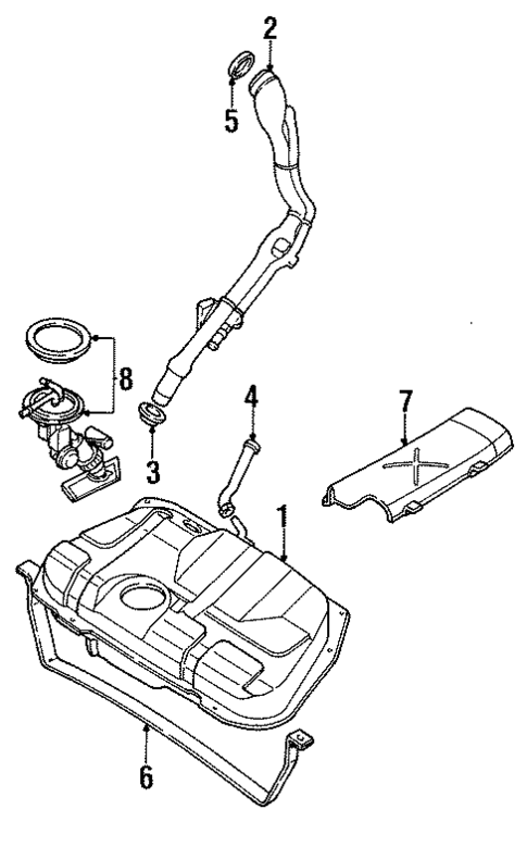 Fuel System Components for 1996 Ford Contour #0