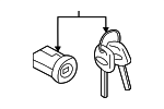 83191FL001 - Steering: Ignition Cylinder for Subaru Image