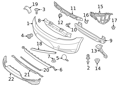 Bumper & Components - Rear for 2019 Volkswagen Beetle #1