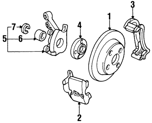 Front Brakes for 1993 Saturn SC2 #0