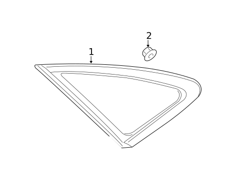 Glass & Hardware for 2012 Hyundai Azera #0