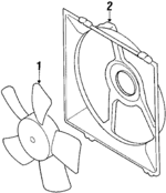 45121AA032 - Cooling System: Fan &amp; Motor for Subaru Image