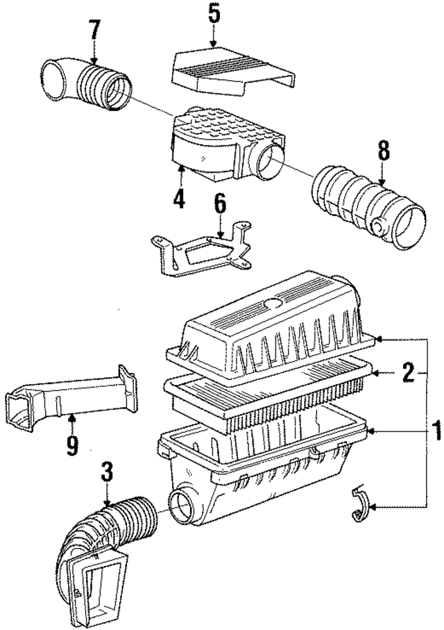 13627547981 - : Mass Air Flow Sensor for BMW: 525i, 535i, 535is, 635CSi, 735i, 735iL, L6, L7 Image
