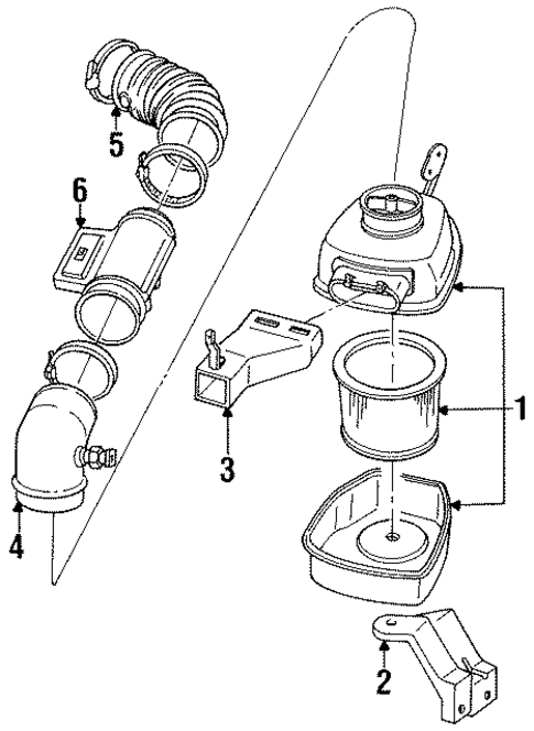Air Intake for 1987 Oldsmobile Cutlass Ciera #0