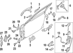 82655T1000 - Body: Handle Base for Hyundai Image image