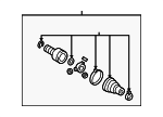 1K0498103 - Driveline &amp; Axles: Cv Joint Kit for Volkswagen Image