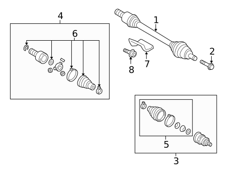 Drive Axles for 2011 Volkswagen Jetta #1
