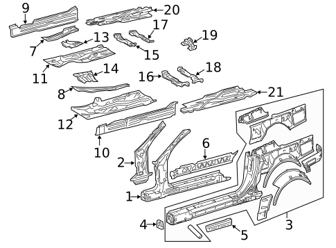 Rocker Panel for 2011 Mercedes-Benz SL 550 #0