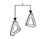 16341AD010 - Cooling System: Water Outlet Gasket for Toyota Image image