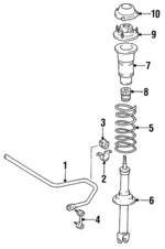 4881224070 - Suspension: Stabilizer Bar for Lexus: SC300, SC400 Image