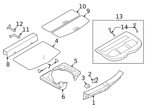 Interior Trim - Rear Body for 2021 Nissan Qashqai #0
