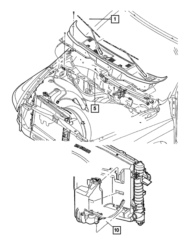68043386AC - Wiper/Lock Cylinder and Keys: Wiper Module for Mopar Image