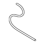 N0203481 - Electrical: Hose for Audi: 80, 80 Quattro, 90, 90 Quattro, A4, A4 Quattro, A6, A6 Quattro, A8, A8 Quattro, Cabriolet, Coupe Quattro, S4, S6, S8 Image