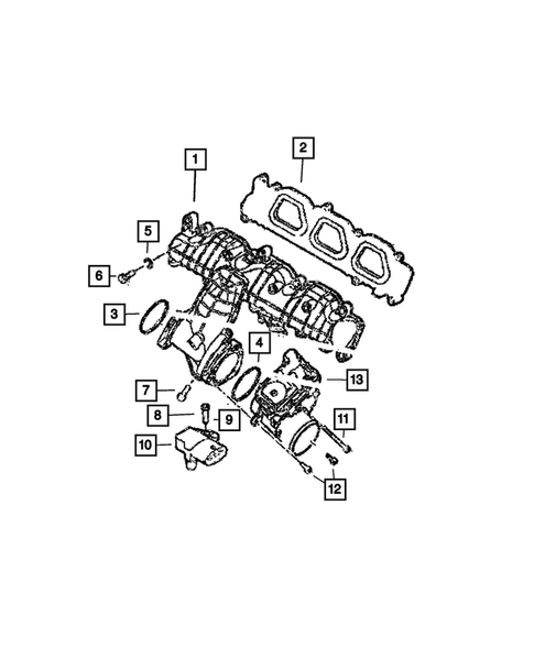 Manifolds and Vacuum Fittings for 2018 Ram ProMaster 1500 #1