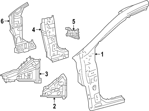 Hinge Pillar for 2023 Toyota Corolla Cross #0