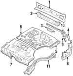 7451410E00 - : Corner Support for Nissan Image