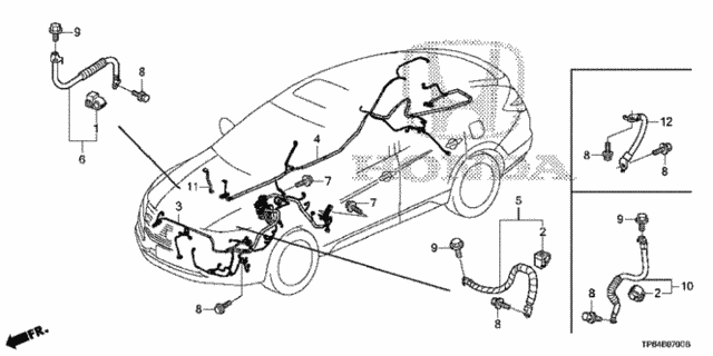 Wire Harness (1) for 2012 Honda Crosstour #0