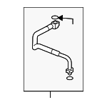 95857373852 - : Lower Press Hose for Porsche: Cayenne Image