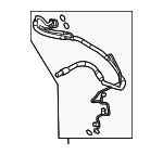 95882074145 - HVAC: Rear Press Hose for Porsche: Cayenne Image