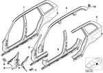 41218228227 - Bodywork: Left Exterior Column A for BMW Image