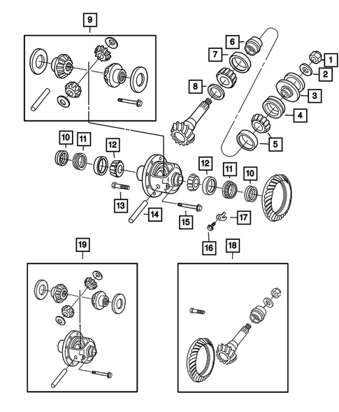 Front Axle;  Housing, Differential and Vent for 2013 Ram 3500 #1
