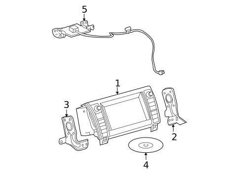 Navigation System Components for 2007 Toyota Tundra #0