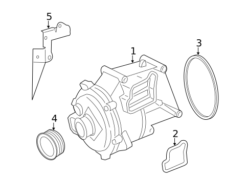 Alternator/Generator & Related Components for 2011 Mercedes-Benz SL 65 AMG&reg; #0