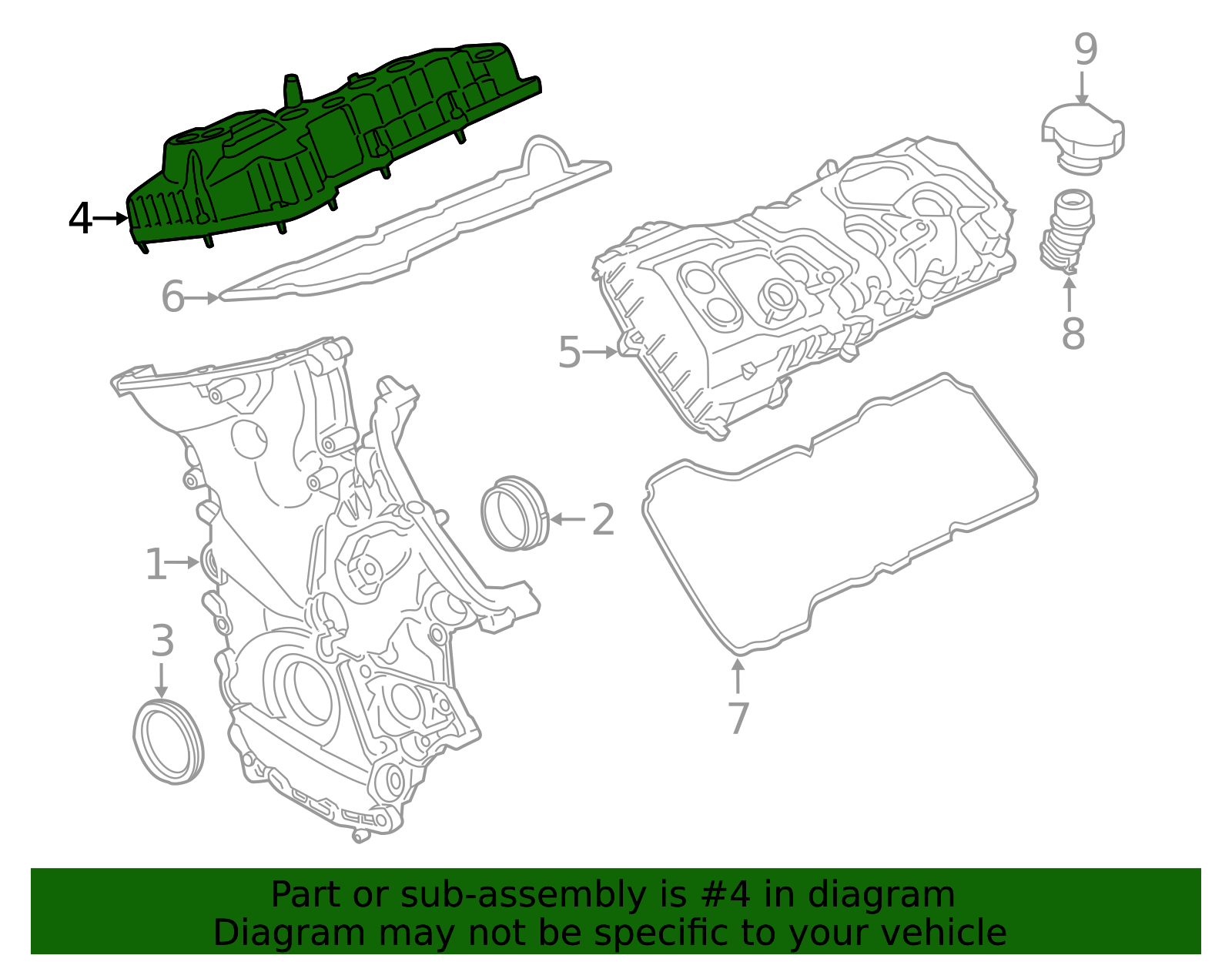 Ford Dealership 2013-2026 Ford Valve Cover DL3Z-6582-C | Ford