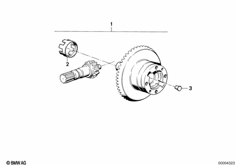 Gears with Bearings, Angle Gearbox Rear for 1993 BMW-Motorrad R 100 GS #3