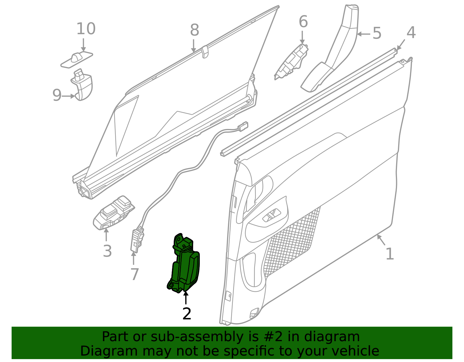 83620-R0000QS1 - Handle, Inside 2022-2026 Kia Carnival | Kia.Parts Store