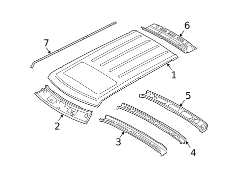 Roof & Components for 2010 Land Rover Range Rover #0