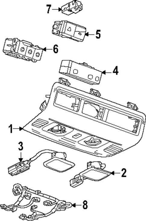 Overhead Console for 2025 Chevrolet Corvette #0
