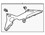 84131TGGA01ZA - Body: Upper Quarter Trim for Honda: Civic Image