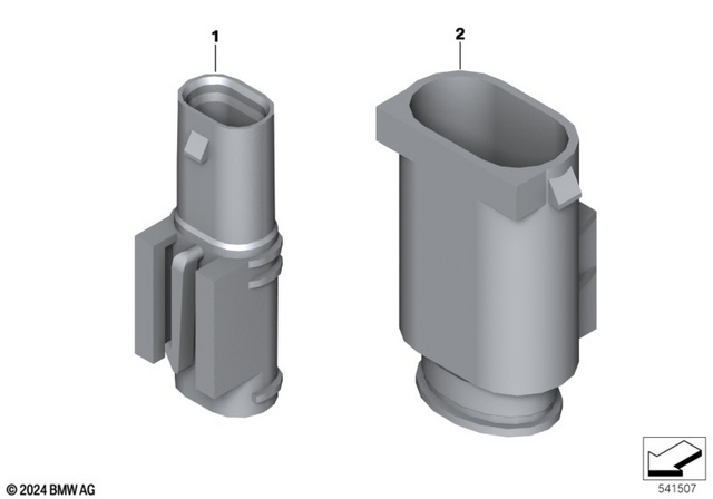 61118544607 - General Electrical System: Blind Cap Wiring Harness - 6-Polig for BMW-Motorrad Image