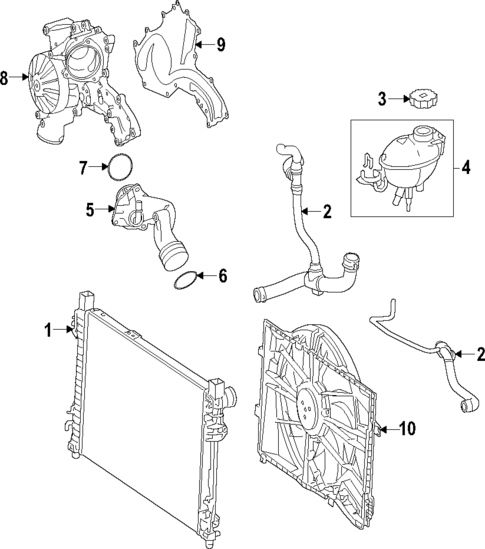 Cooling System for 2024 Mercedes-Benz Sprinter 3500 #1
