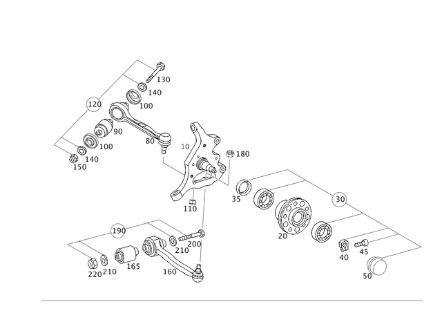 3300018 - Front Axle: Parts Kit, Bolt for Mercedes-Benz Image image