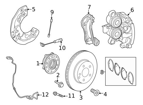 Front Brakes for 2022 Mercedes-Benz GLE 53 AMG&reg; SUV #1