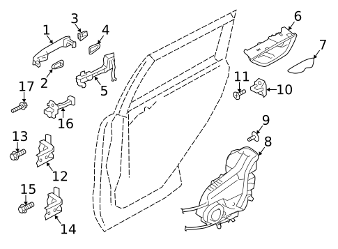 Lock & Hardware for 2021 Subaru Forester #1