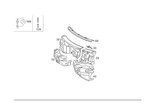 Fire Wall and Connection Parts for 2006 Mercedes-Benz C230 #0