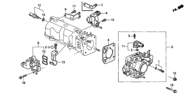 Throttle Body for 2001 Honda Accord #0