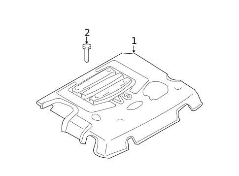 Engine Appearance Cover for 2009 Kia Sorento #0