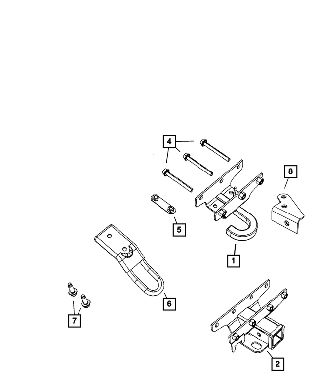 6508831AA - Frame, Bumper, and Fascia: Hex Flange Locking Nut And Retainer for Mopar Image image