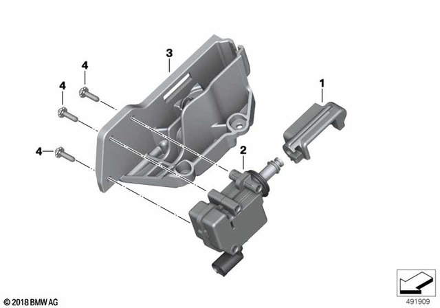 61318558642 - Seats and Seat Bench: Adapter Servomotor -  for BMW-Motorrad Image image