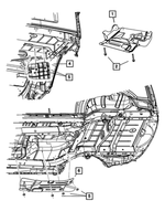 55113152AA - Body Sheet Metal Except Doors: Heat Shield for Dodge: Nitro Image
