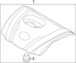 PGJK102F0 - : Engine Cover for Mazda Image