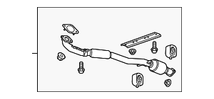 Front Exhaust Pipe Assembly 84407222 | TascaParts.com
