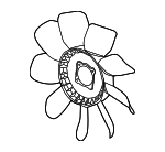 1580690 - Cooling System: ACDelcoâ„¢ Fan Blade for Chevrolet: Express 2500, Express 3500, Silverado 2500 HD, Silverado 3500 | GMC: Savana 2500, Savana 3500, Sierra 2500 HD, Sierra 3500 Image