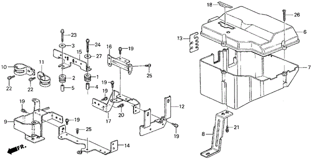 Control Box Cover (2) for 1985 Honda Civic #0